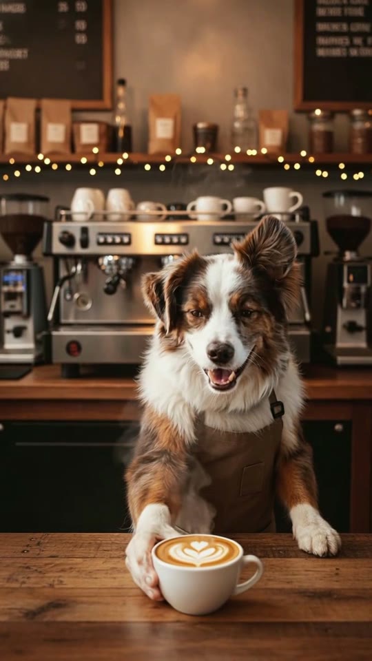 Barista Mode AI pet video example