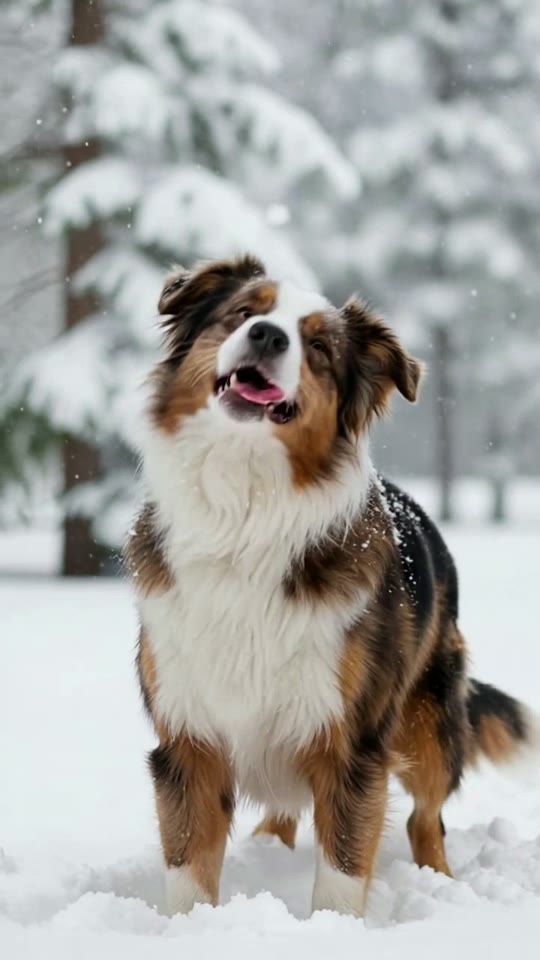First Snow Day AI pet video example