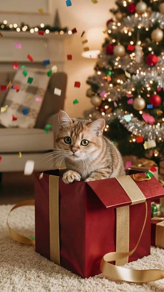 Gift Box Surprise AI pet video example