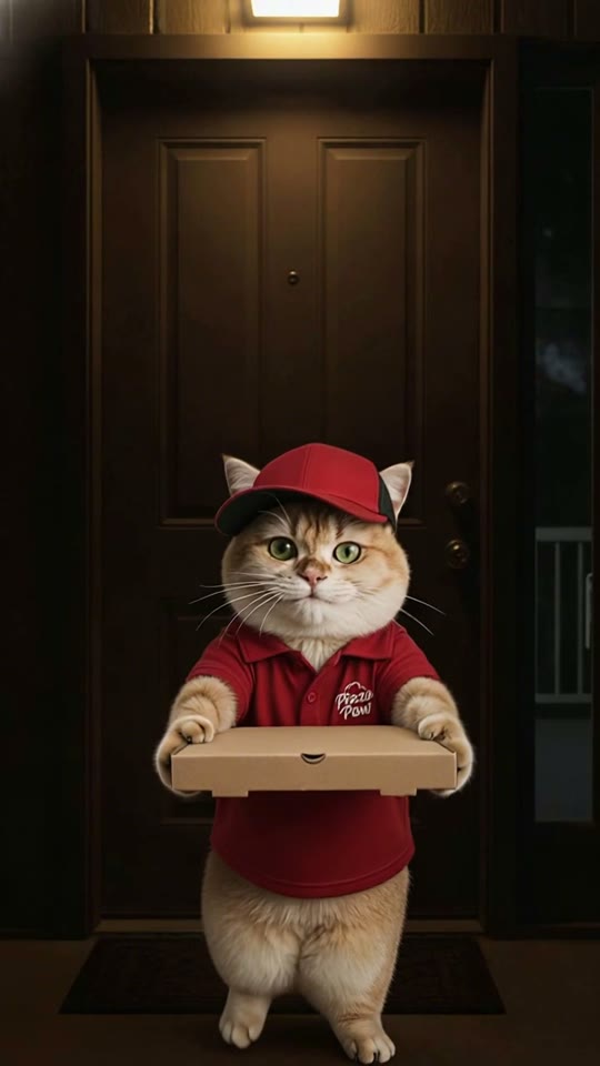 Pizza Delivery AI pet video example